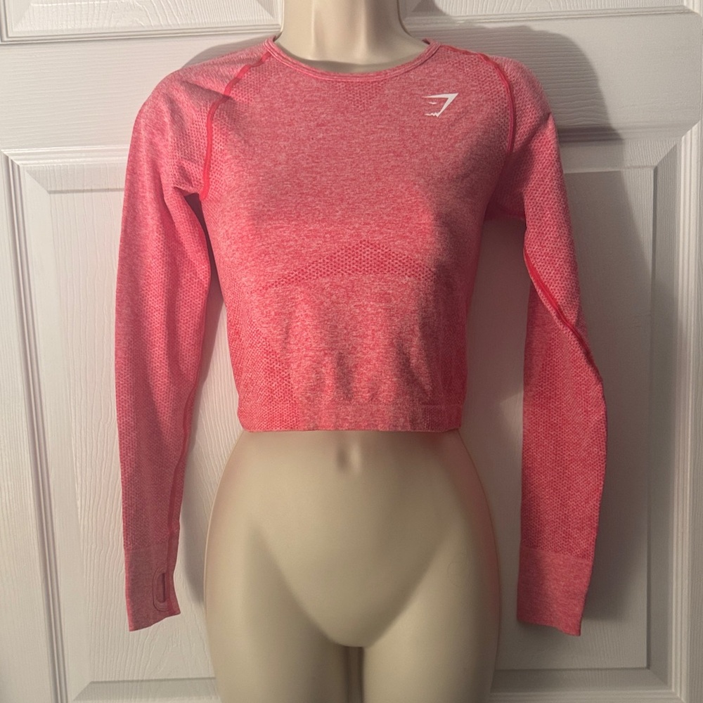 Gymshark Pink Long Sleeve workout top